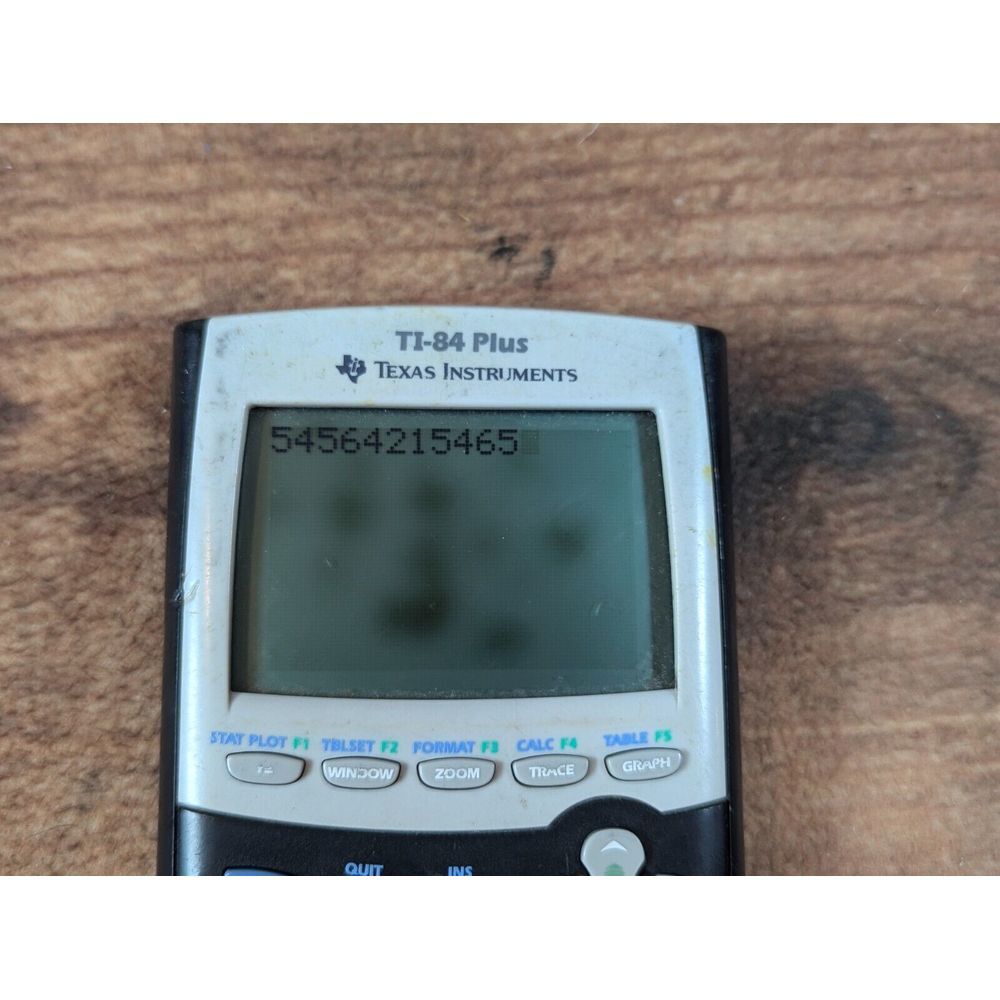 Texas Instruments Ti 84 Plus Graphing Calculator -Screen‎ Damage No cover WORKS